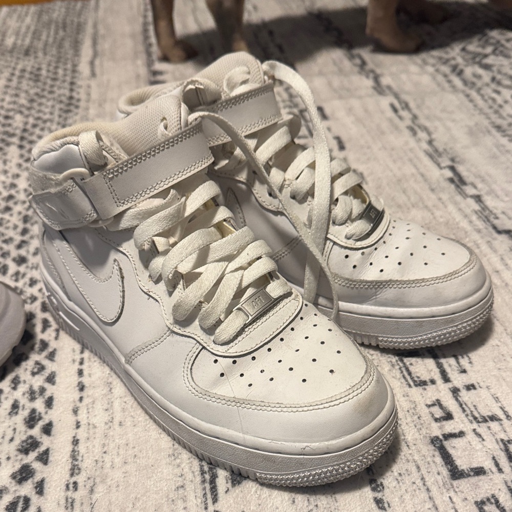 Nike Kids White High-Top Sneakers